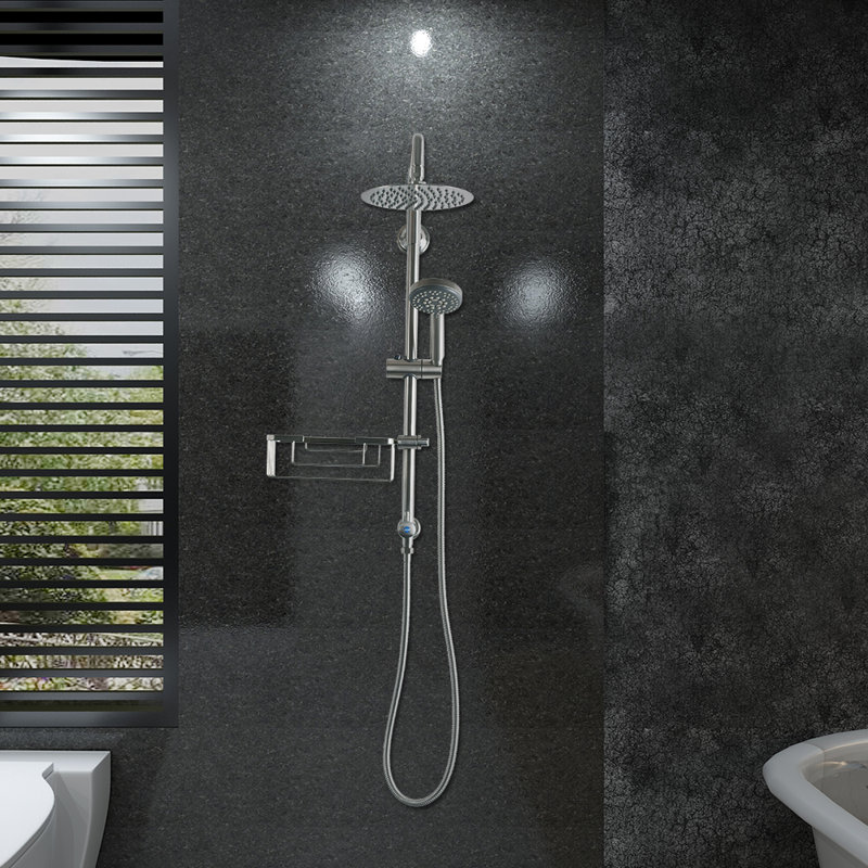 AFA Stainless Rain Dual Shower Head 1.8 GPM GPM Wayfair